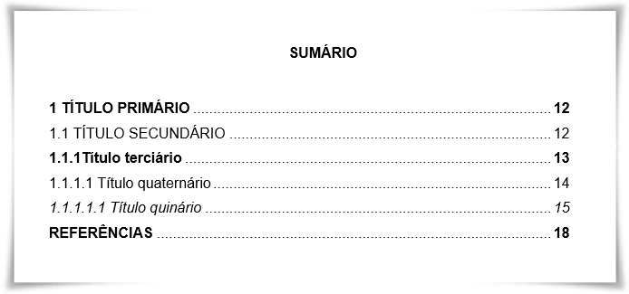 Aprender Sobre 116 Imagem Modelo Sumario Abnt Br Thptnganamst Edu Vn