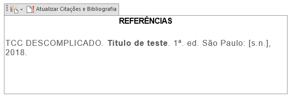 Exemplo de referência bibliográfica TCC