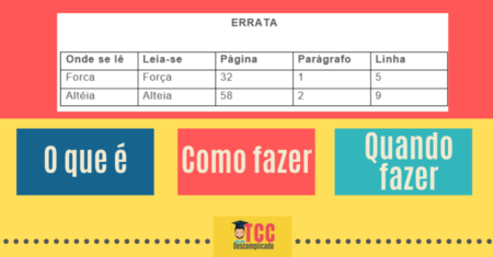 Como fazer uma Errata para o TCC? [Modelo de Errata]